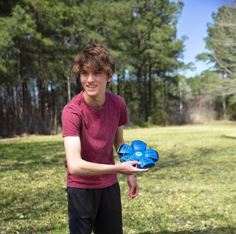 Wahu Phlat Ball Junior Blue - Throw A Disc Catch A Ball - Time Delay Transformation Flying Toy - Image 2